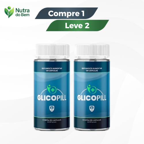 Glicopill - Controle Glicêmico / Promoção Compre 1 Leve 2 + Frete Grátis