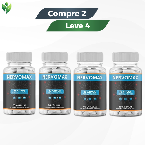 Nervomax - Suplemento Natural / Promoção Compre 1 Leve 2 + Frete Grátis