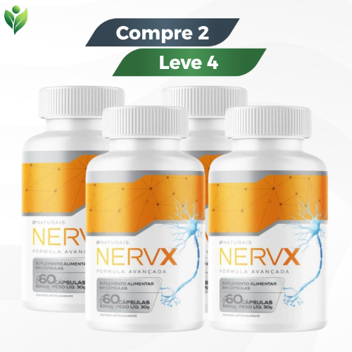 Nervx 60 Cápsulas - Suplemento Original / Promoção Compre 1 Leve 2 + Frete Grátis