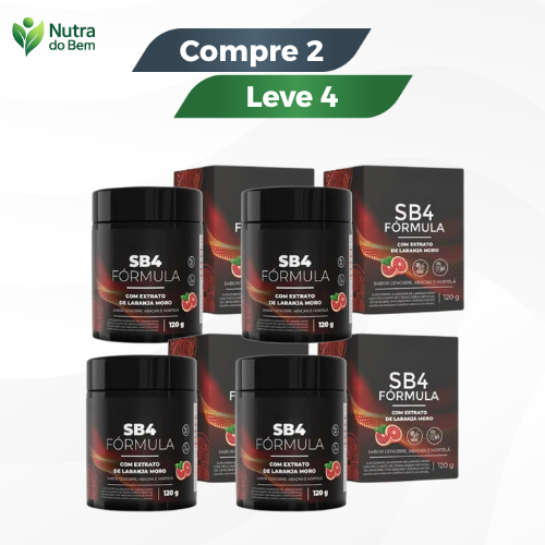 Fórmula SB4 - Emagreça Rápido de Forma Saudável / Promoção Compre 1 Leve 2 + Frete Grátis